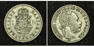 1 Forint Autriche-Hongrie (1867-1918) Argent Franz Joseph I (1830 - 1916)