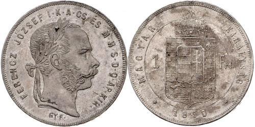 1 Forint Autriche-Hongrie (1867-1918) Argent Franz Joseph I (1830 - 1916)