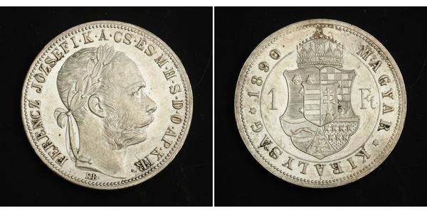 1 Forint Autriche-Hongrie (1867-1918) Argent Franz Joseph I (1830 - 1916)