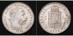 1 Forint Impero austro-ungarico (1867-1918) Argento Franz Joseph I (1830 - 1916)