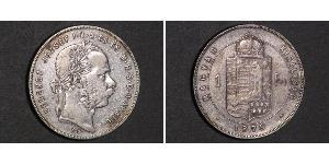 1 Forint Impero austro-ungarico (1867-1918) Argento Franz Joseph I (1830 - 1916)