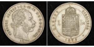 1 Forint Impero austro-ungarico (1867-1918) Argento Franz Joseph I (1830 - 1916)