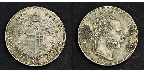 1 Forint Impero austro-ungarico (1867-1918) Argento Franz Joseph I (1830 - 1916)