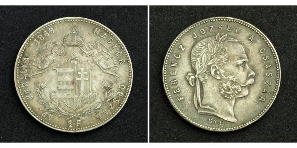 1 Forint Impero austro-ungarico (1867-1918) Argento Franz Joseph I (1830 - 1916)