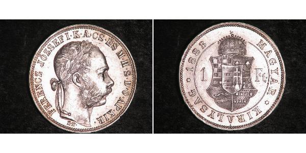 1 Forint Impero austro-ungarico (1867-1918) Argento Franz Joseph I (1830 - 1916)