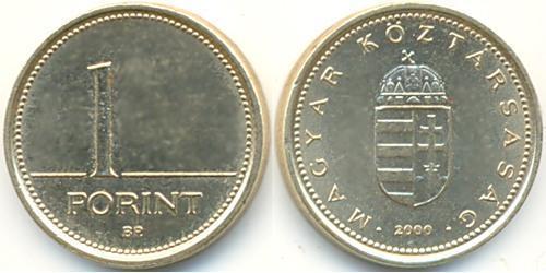 1 Forint Hungary (1989 - ) Brass 