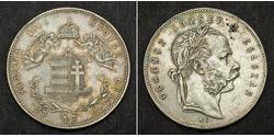 1 Forint Imperio austrohúngaro (1867-1918) Plata Franz Joseph I (1830 - 1916)