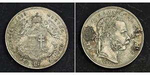1 Forint Österreich-Ungarn (1867-1918) Silber Franz Joseph I (1830 - 1916)