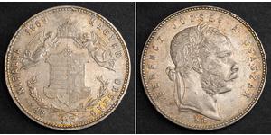 1 Forint Österreich-Ungarn (1867-1918) Silber Franz Joseph I (1830 - 1916)