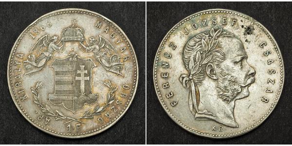 1 Forint Austria-Hungary (1867-1918) Silver Franz Joseph I (1830 - 1916)