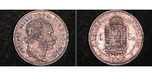 1 Forint 奥匈帝国 (1867 - 1918) 銀 弗朗茨·约瑟夫一世 (1830 - 1916)