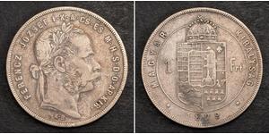 1 Forint 奥匈帝国 (1867 - 1918) 銀 弗朗茨·约瑟夫一世 (1830 - 1916)