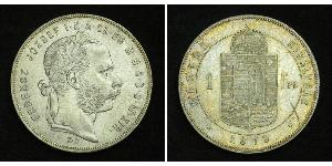 1 Forint 奥匈帝国 (1867 - 1918) 銀 弗朗茨·约瑟夫一世 (1830 - 1916)