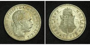 1 Forint 奥匈帝国 (1867 - 1918) 銀 弗朗茨·约瑟夫一世 (1830 - 1916)