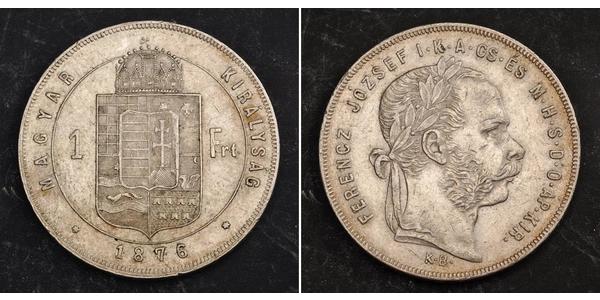 1 Forint 奥匈帝国 (1867 - 1918) 銀 弗朗茨·约瑟夫一世 (1830 - 1916)