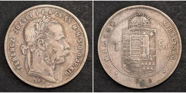 1 Forint 奥匈帝国 (1867 - 1918) 銀 弗朗茨·约瑟夫一世 (1830 - 1916)