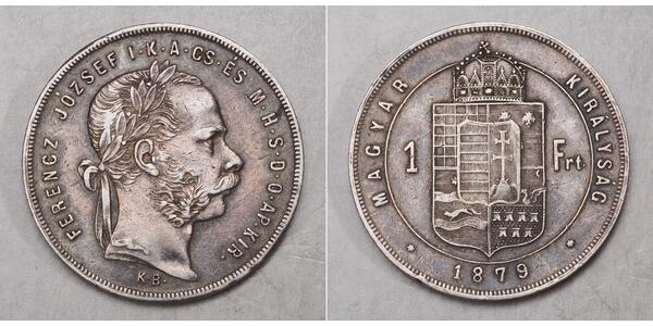 1 Forint 奥匈帝国 (1867 - 1918) 銀 弗朗茨·约瑟夫一世 (1830 - 1916)