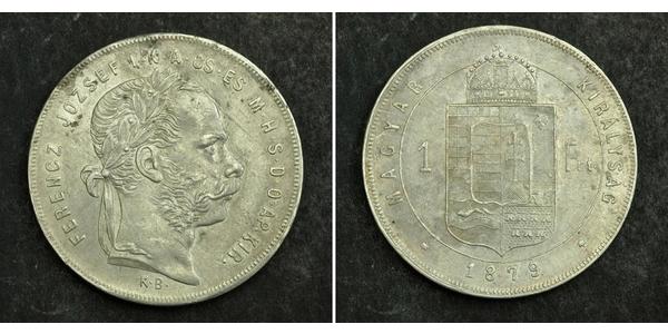 1 Forint 奥匈帝国 (1867 - 1918) 銀 弗朗茨·约瑟夫一世 (1830 - 1916)