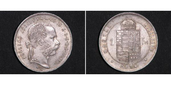 1 Forint 奥匈帝国 (1867 - 1918) 銀 弗朗茨·约瑟夫一世 (1830 - 1916)