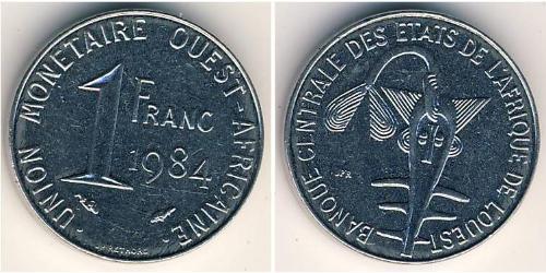 1 Franc French West Africa (1895-1958) Acier 