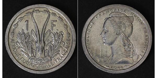 1 Franc French West Africa (1895-1958) Aluminio 