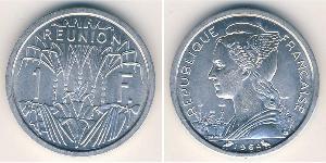 1 Franc Reunion Aluminio 