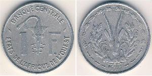 1 Franc African Union Aluminium 