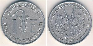 1 Franc African Union Aluminium 