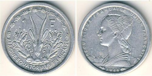 1 Franc French West Africa (1895-1958) Aluminium 