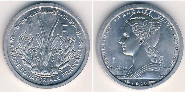 1 Franc French West Africa (1895-1958) Aluminium 