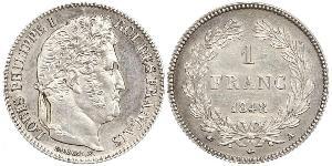 1 Franc Monarchie de Juillet (1830-1848) Argent Louis-Philippe I (1773 -1850)