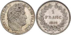 1 Franc Monarchie de Juillet (1830-1848) Argent Louis-Philippe I (1773 -1850)