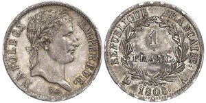 1 Franc Premier Empire (1804-1814) Argent 