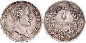 1 Franc Premier Empire (1804-1814) Argent 