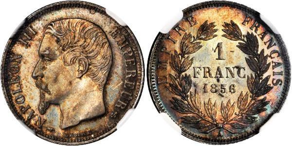 1 Franc Second Empire (1852-1870) Argent Napoleon III (1808-1873)