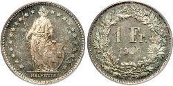 1 Franc Suisse Argent 
