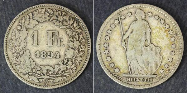 1 Franc Suisse Argent 