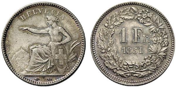 1 Franc Suisse Argent 