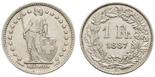 1 Franc Suisse Argent 