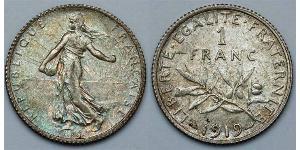 1 Franc France Argent/Cuivre/Nickel 