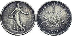 1 Franc France Argent/Cuivre/Nickel 