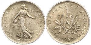 1 Franc France Argent/Cuivre/Nickel 