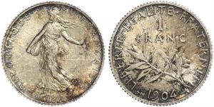 1 Franc France Argent/Cuivre/Nickel 