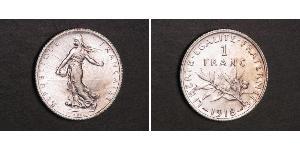 1 Franc France Argent/Cuivre/Nickel 