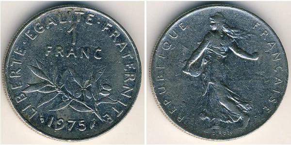 1 Franc France Argent/Cuivre/Nickel 
