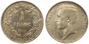 1 Franc Belgio Argento 