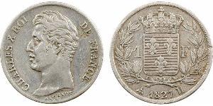 1 Franc Kingdom of France (1815-1830) Argento 
