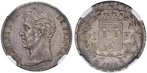 1 Franc Kingdom of France (1815-1830) Argento 