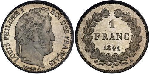 1 Franc Monarchia di Luglio (1830-1848) Argento Luigi Filippo di Francia (1773 -1850)