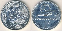 1 Franc Quinta Repubblica francese (1958 - ) Argento 